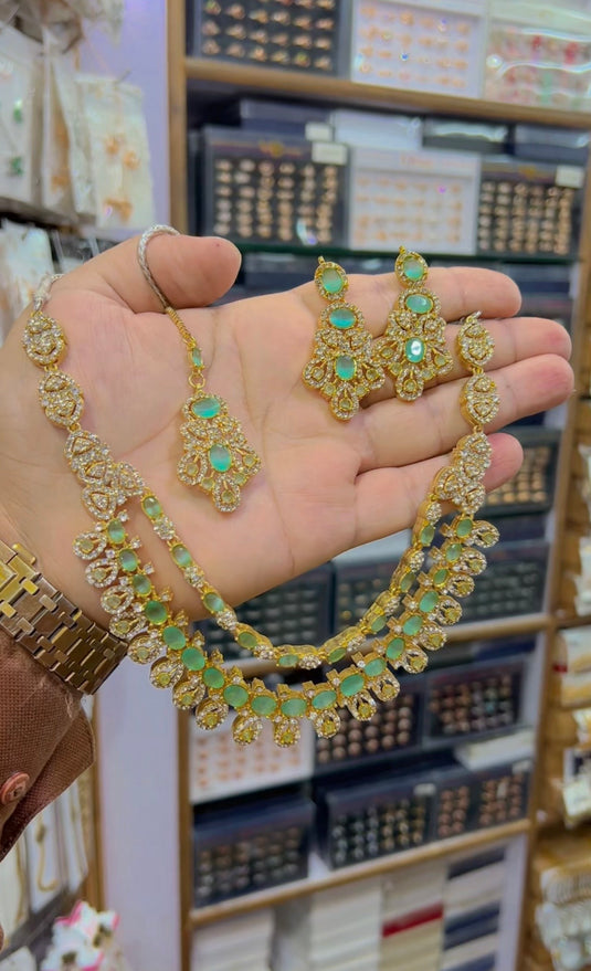 2bl zircone Necklace set (Ns154)