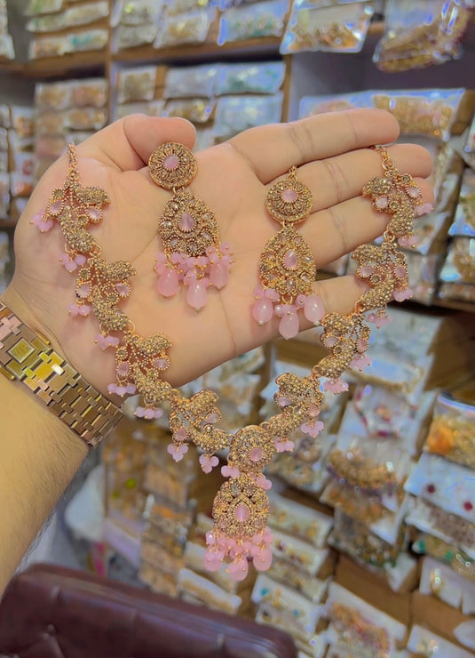 Zircone necklace set (Ns095)