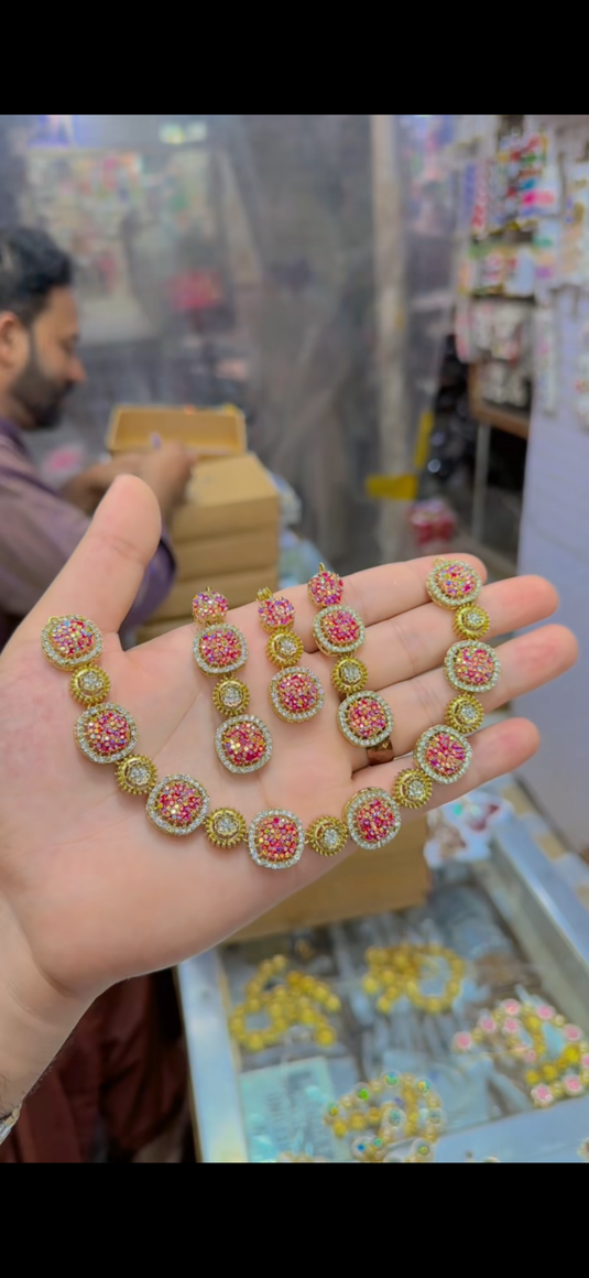 Zircone Necklace set (Ns303)