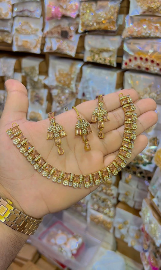 Zircone necklace set (Ns112)