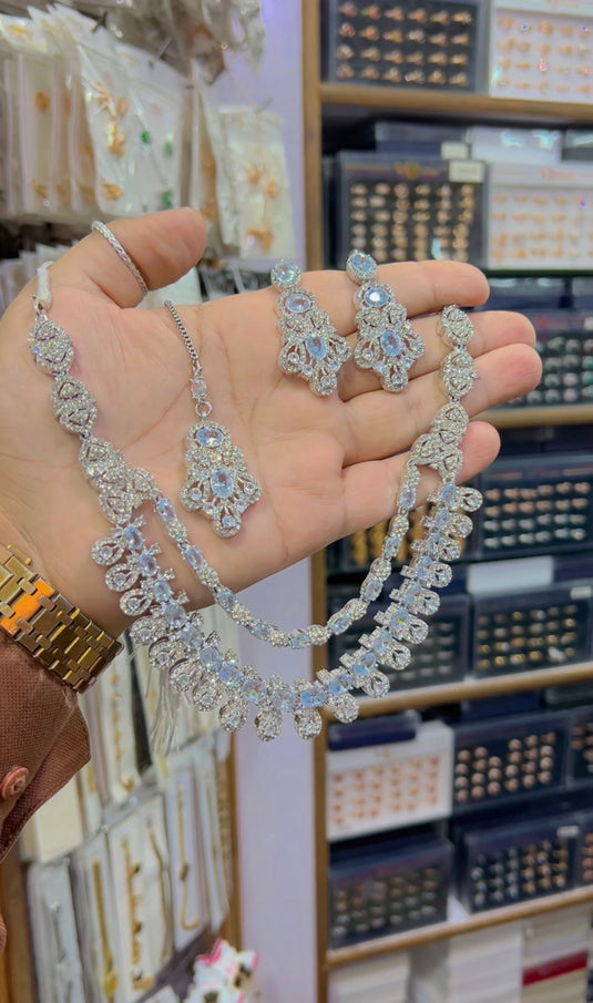 2bl zircone Necklace set (Ns154)