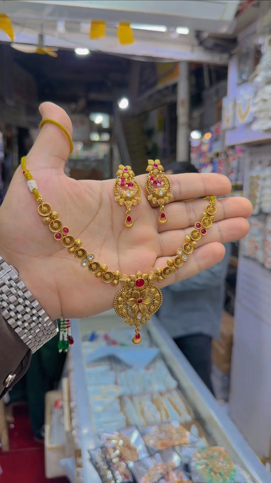 Rajwari necklace set (Ns343)