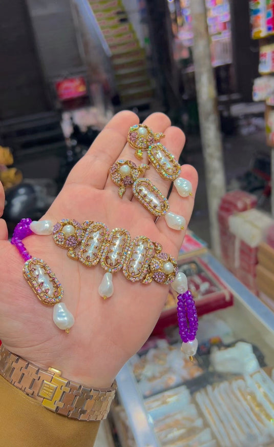 Turkish Mother of Pearl Chokar set (Cs116)