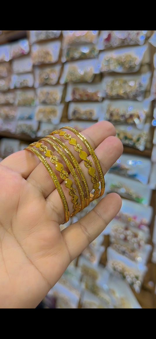 Gold plated bangles (Bg222)