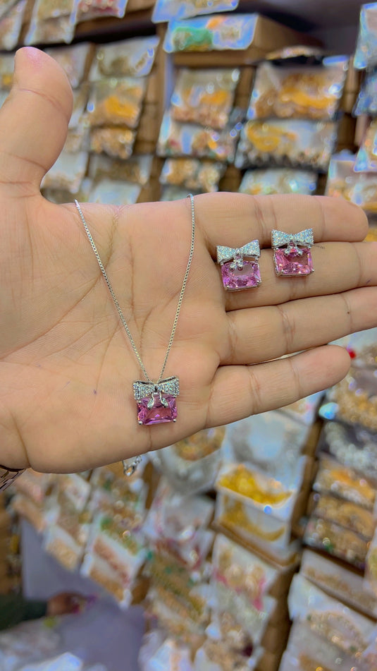 Ad zircone Locket set (Ls36)