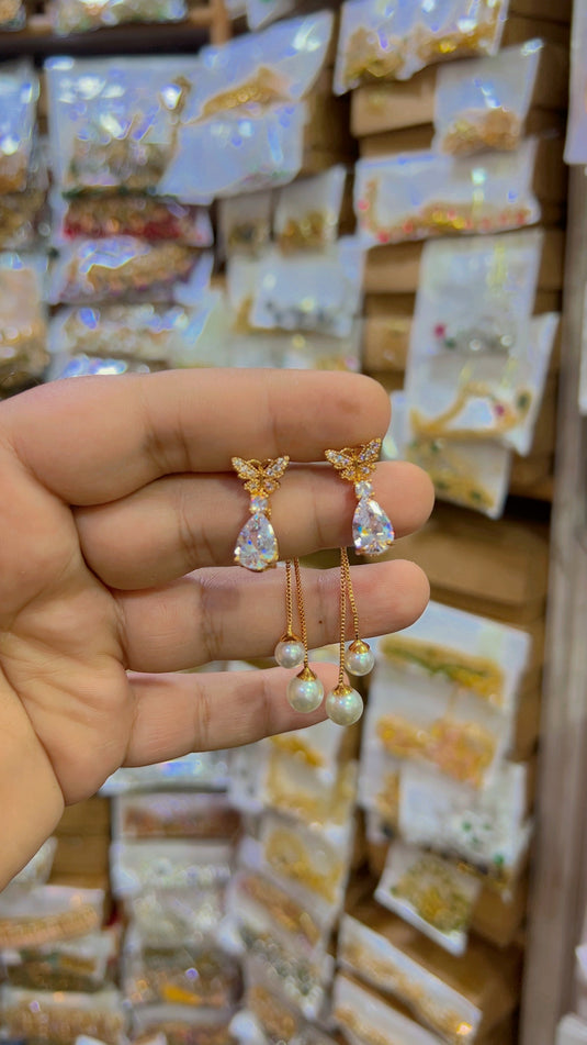 1 carat earings (Er027)