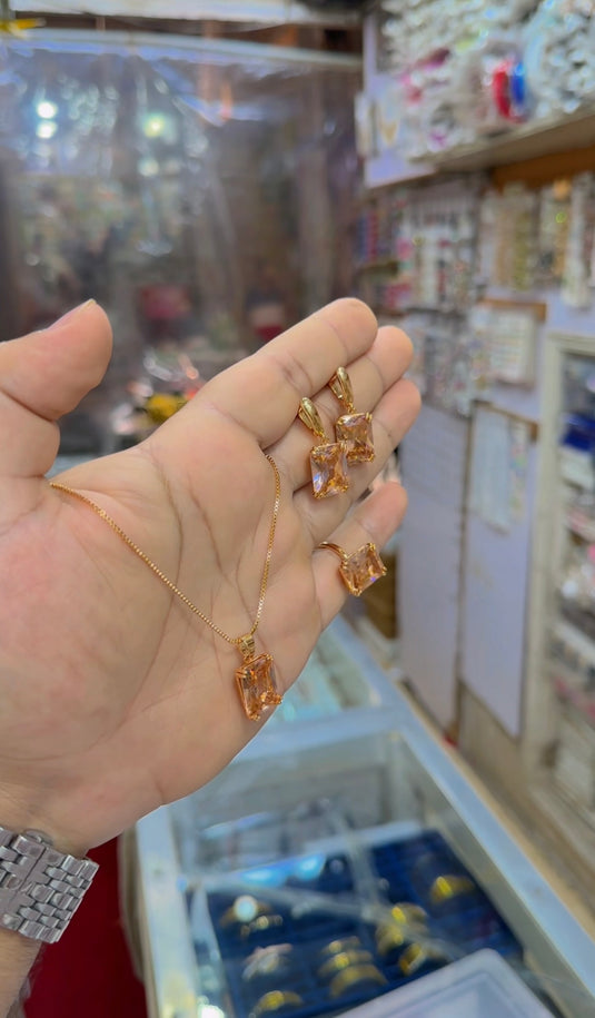 1 carat dublet locet set (Ls237)