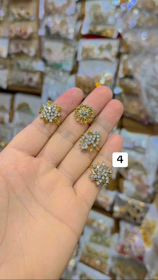 Real Sona polish Ganga Jamni Ring(Rg082)