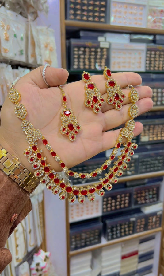 2bl zircone Necklace set (Ns154)