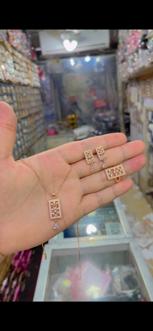 Gold plated Locket Set(Ls063)