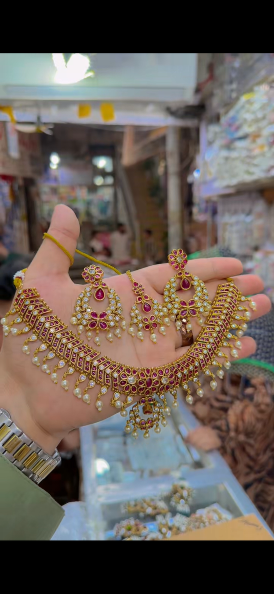 South Indian Necklace set(Ns336)