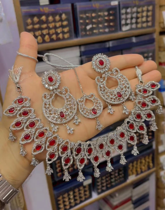 zircone necklace set (Ns61)