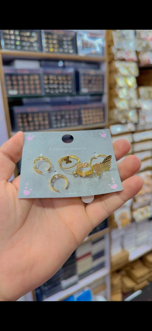 Pack of 5 Rings(Rg102)