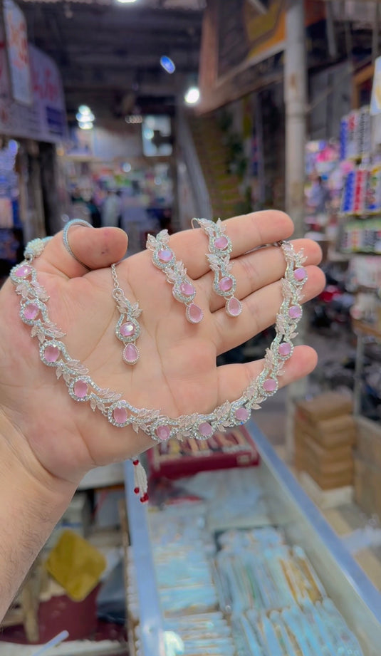 zircone necklace set (Ns198)