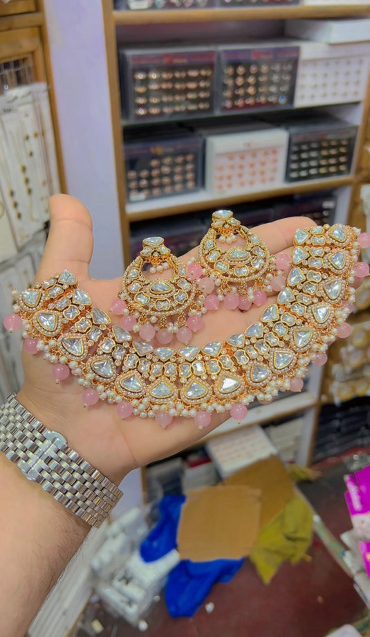 Kundan necklace set With Jhumar (Ns131)