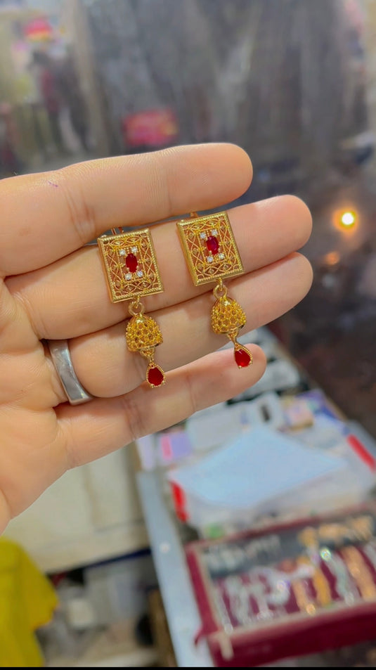 Gold plated earrings (Er39)