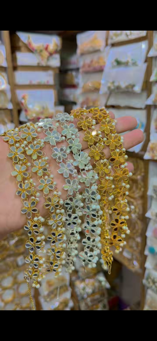 Kundan pair Of Pazaib(Ank010)