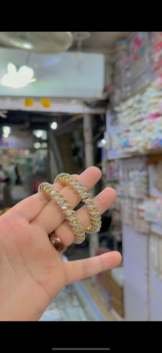 One Carrat Ad Bangles(Bg371)