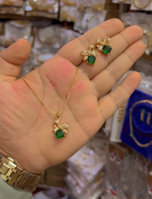 Gold plated locet set (Ls092)