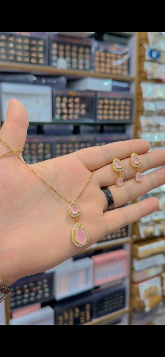 Gold plated Locket set(Ls181)