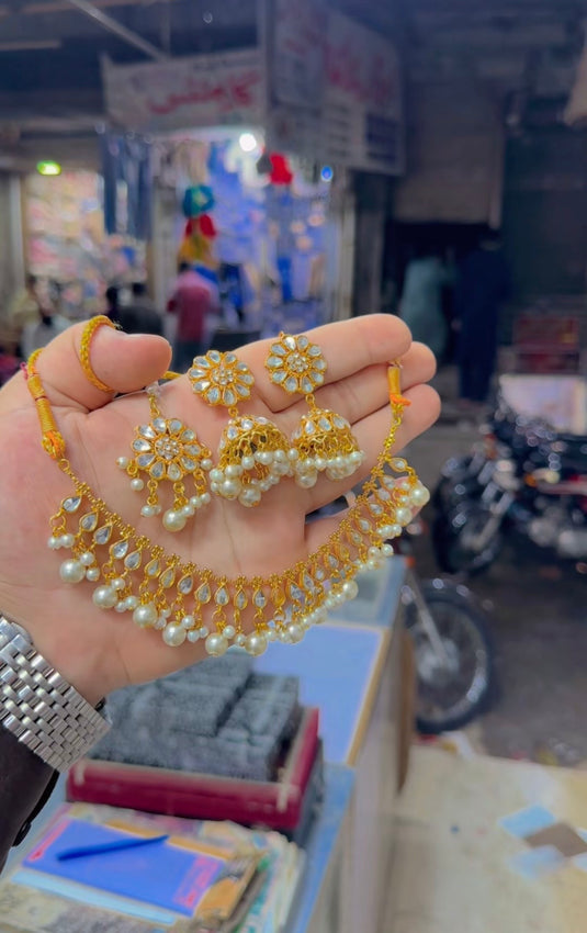 Kundan necklace set (Ns207)
