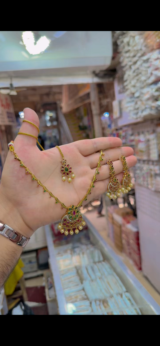 South Indian Necklace set(Ns215)