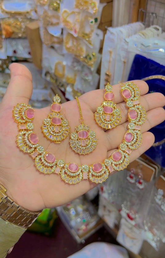 Zircone necklace set (Ns087)