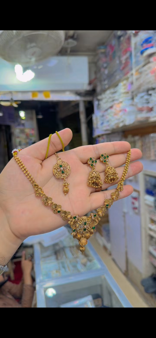 Indian Rajwari Necklace set(Ns294)
