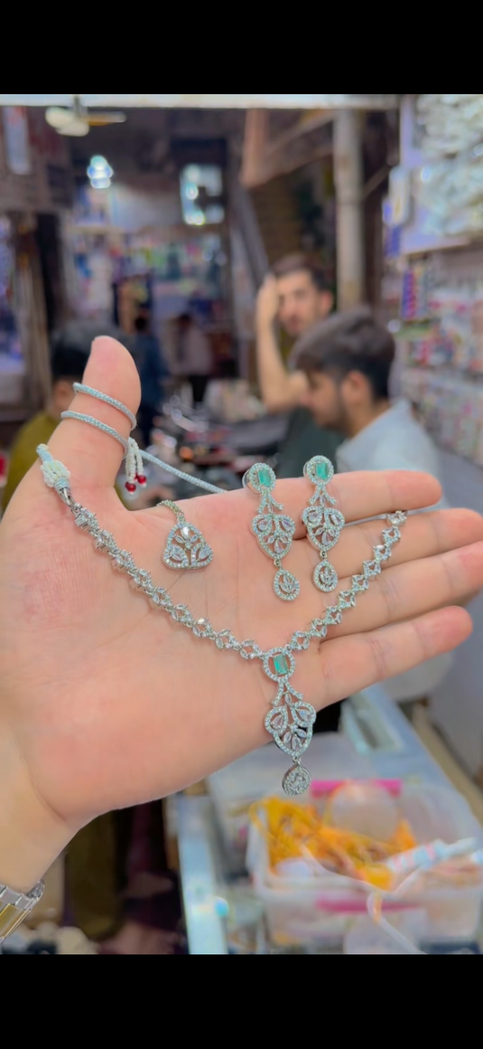 One carrat AD Necklace set(Ns208)