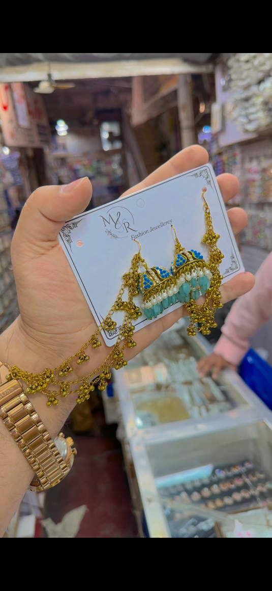 Kashmiri saharay waly jhumka(Er154)