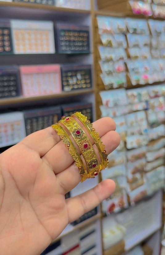 Rp (3pc) gold plated bangles (Bg274)