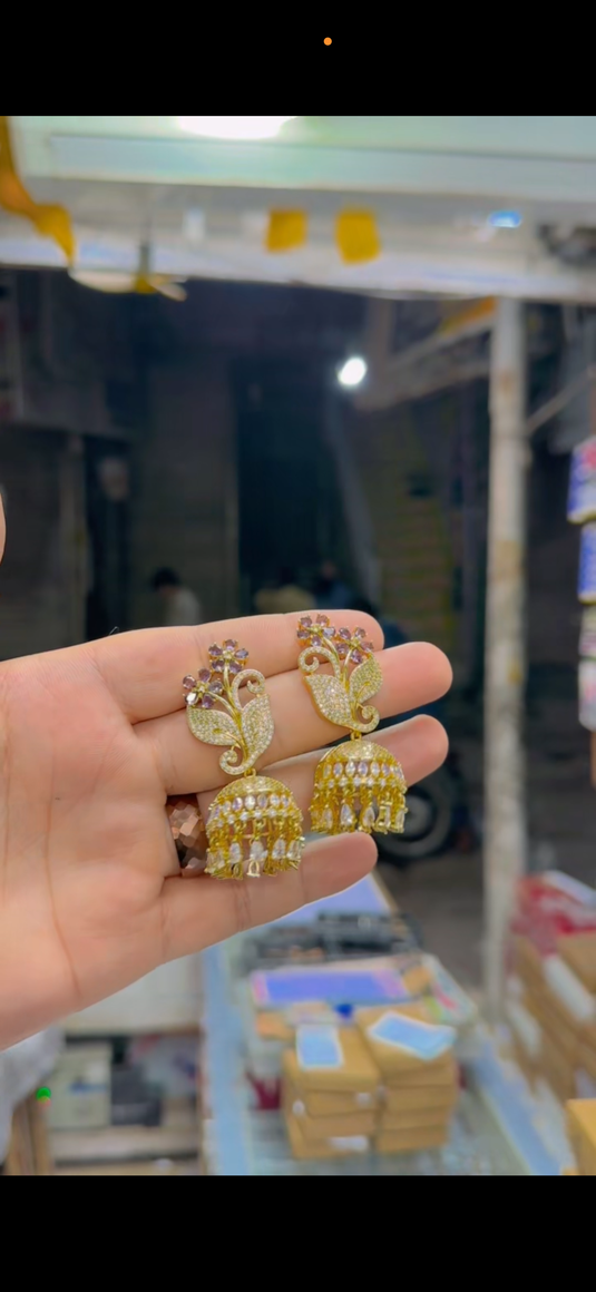 One Carrat American Diamond Jhumka(Er313)