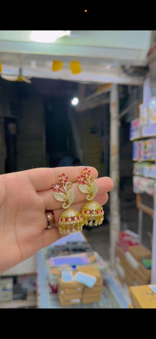 One Carrat American Diamond Jhumka(Er313)
