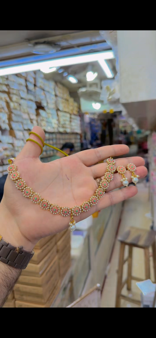 Indian Rajwari Necklace set(Ns359)