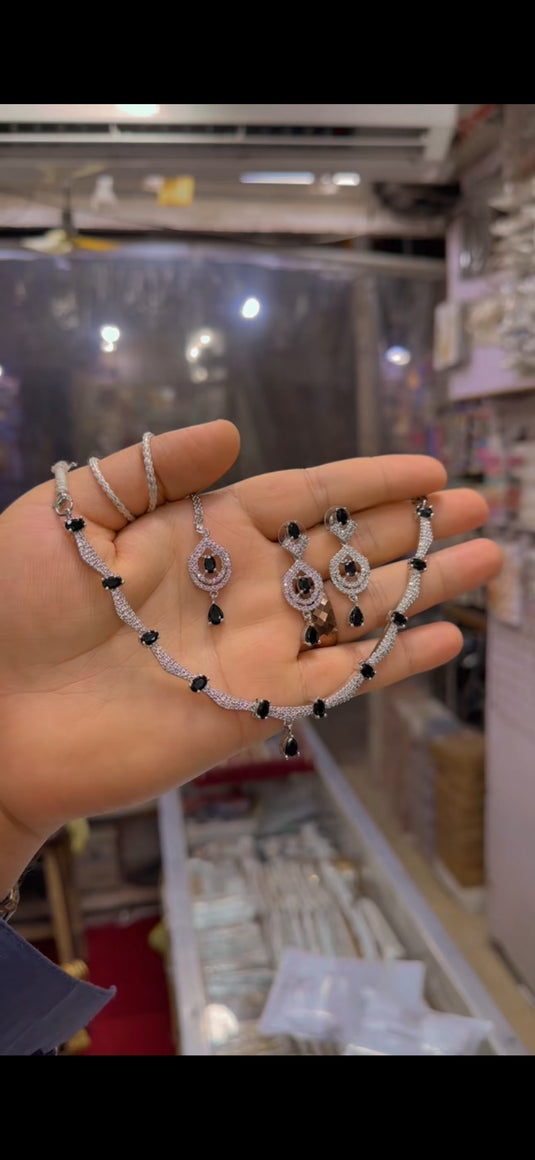 One Carrat Ad Necklace set(Ns232)