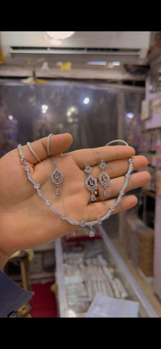 One Carrat Ad Necklace set(Ns232)