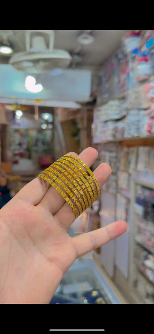 Gold plated bangles (bg307)