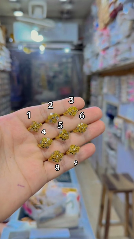 Real Rp Gold plated rings(Rg128)