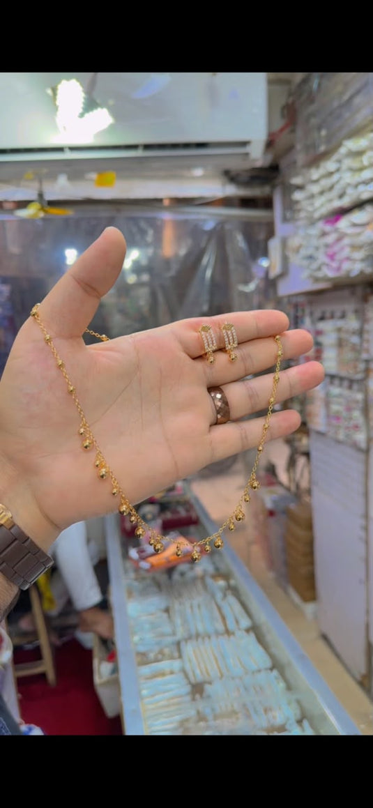 Gold plated mala set(Ls231)