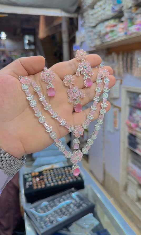 2bl layer zircone necklace set (Ns205)