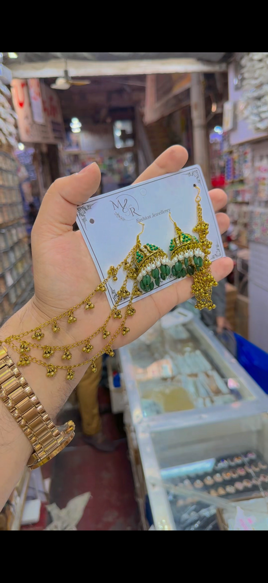 Kashmiri saharay waly jhumka(Er154)