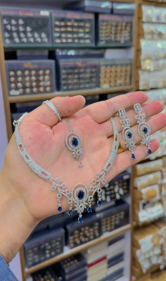 One Carrat Ad Necklace set(Ns151)