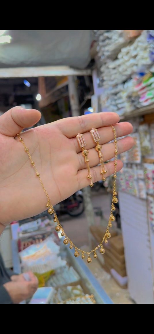 gold plated mala set (Ls202)