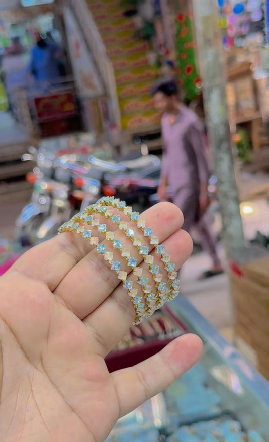 Indian zircone bangles (Bg258)