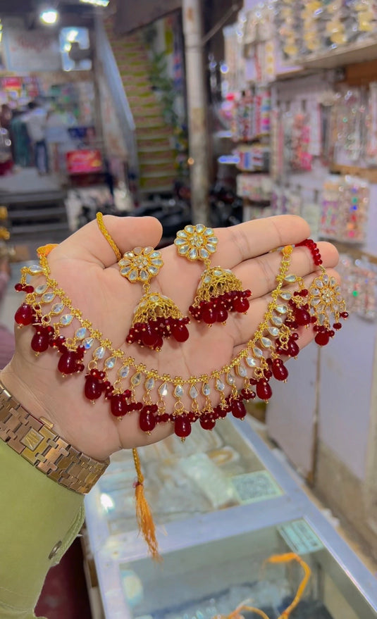 Kundan necklace set (Ns120)