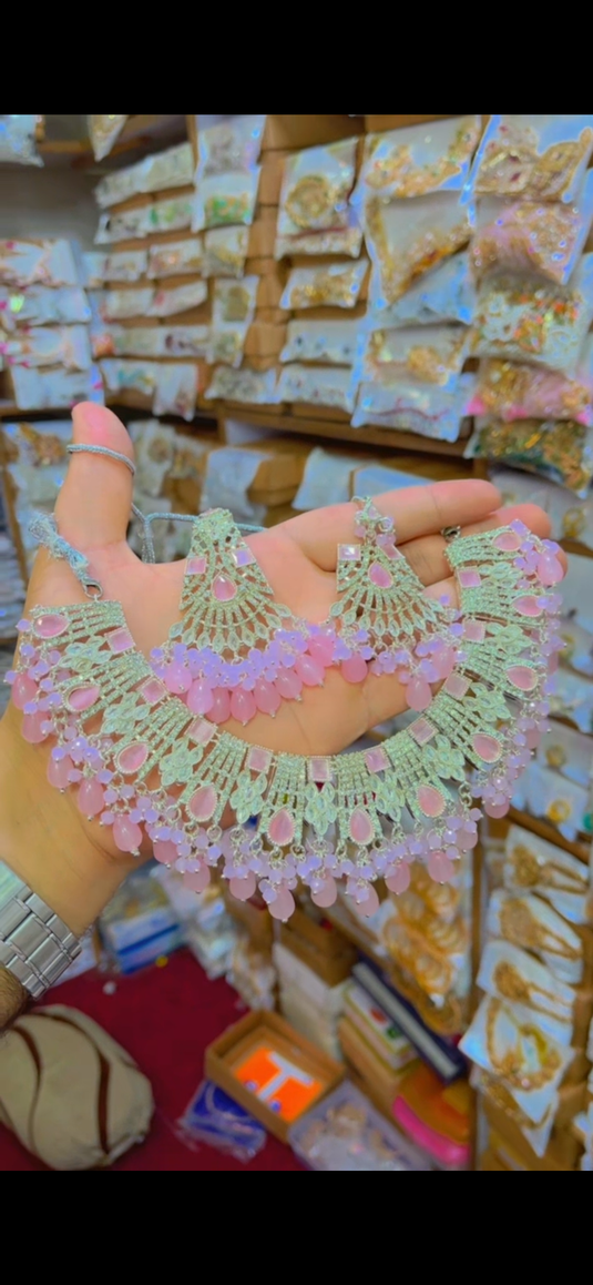 Zircone Necklace Set Very High Quality(Ns081)
