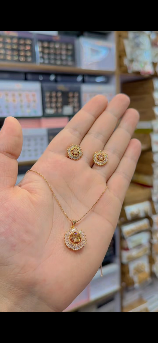 One Carrat Locket set(Ls186)
