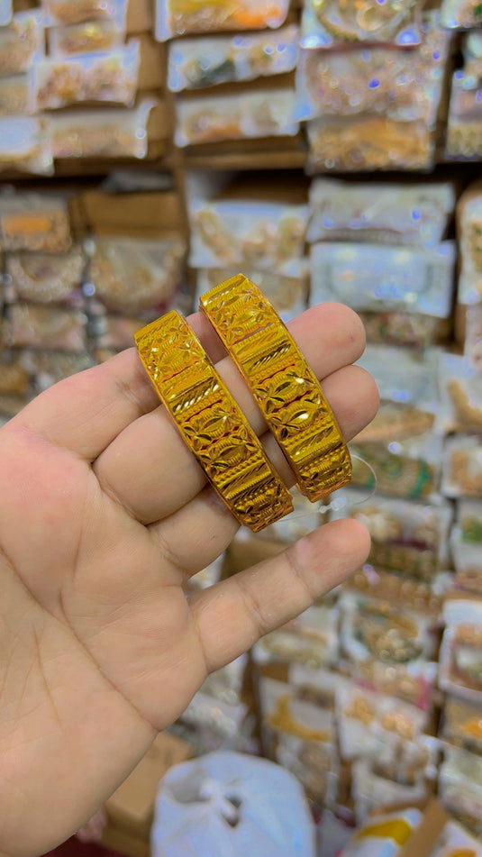 Gold plated bangles (Bg020)