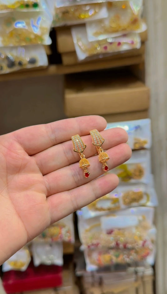 Gold plated jhumki(Db055)