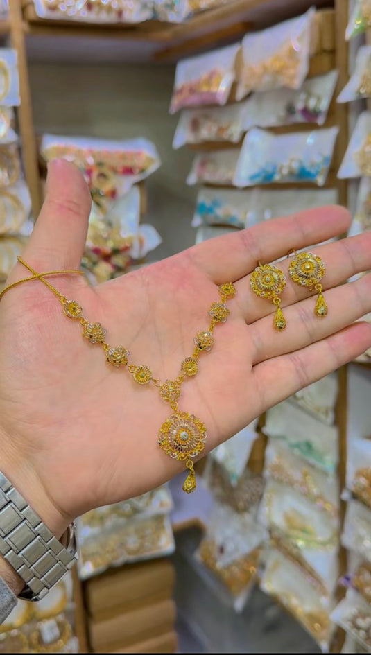 Gold plated RP Necklace set(Ns178)